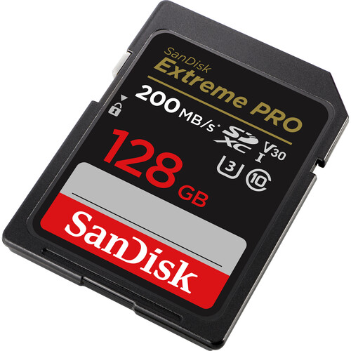  SanDisk Extreme PRO 128GB SDXC Memory Card V30 (200MB/s)